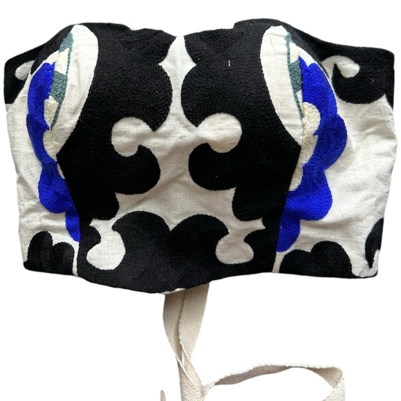 Linen Crop Top Vintage - Picture 2 of 4